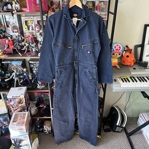 Dickies Navy Blue Coveralls Faded Workwear Mechanic Men’s S Regular